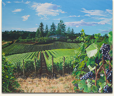 Original oil on canvas painting by Judith Beck Winzell, 2012
